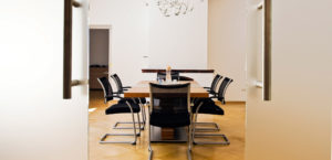 Besprechungsraum der Versicherungsmakler Hässler in Bamberg