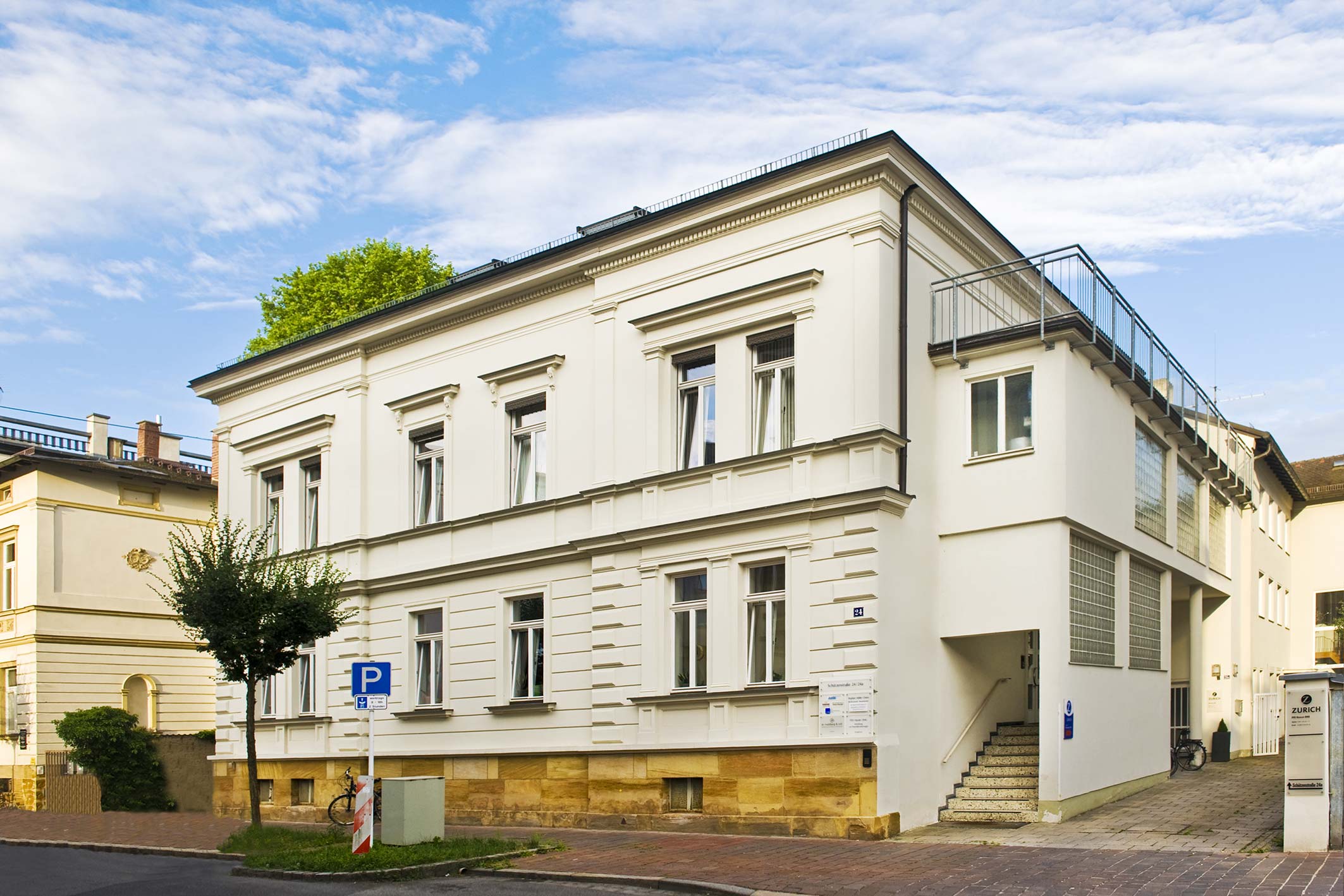 Das Gebäuder der Versicherungsmakler Hässler in Bamberg
